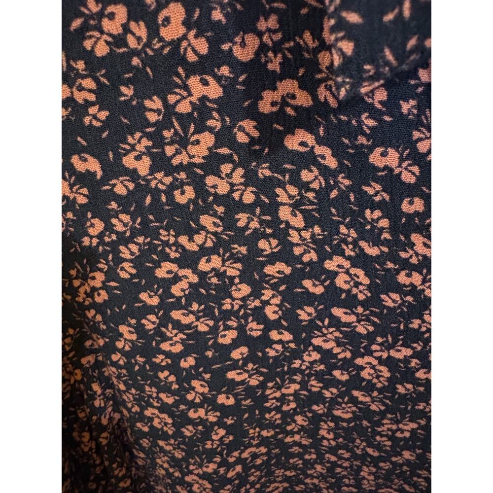 Stitch Fix Market & Spruce Ditsy Floral Popover Blouse Navy S Cottagecore - Picture 6 of 6